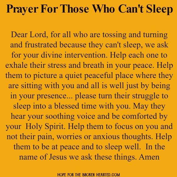 Prayer For Those Who Can't Sleep Pictures, Photos, and Images for