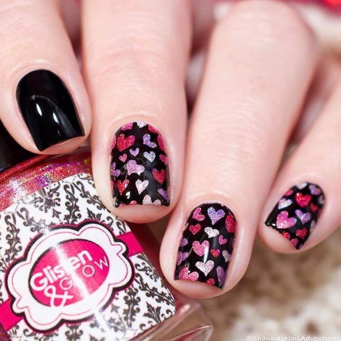 Glitter Heart Nail Art Pictures, Photos, and Images for Facebook