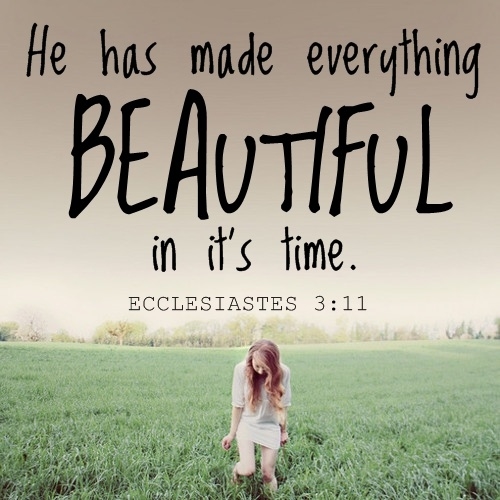 He has made everything beautiful He has made everything beautiful