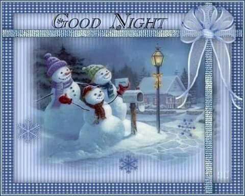 Snowman Family Good Night Quote Pictures, Photos, and Images for