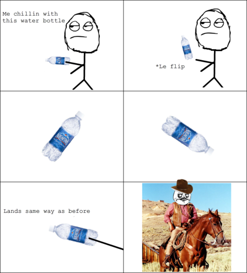 Chillin with this water bottle