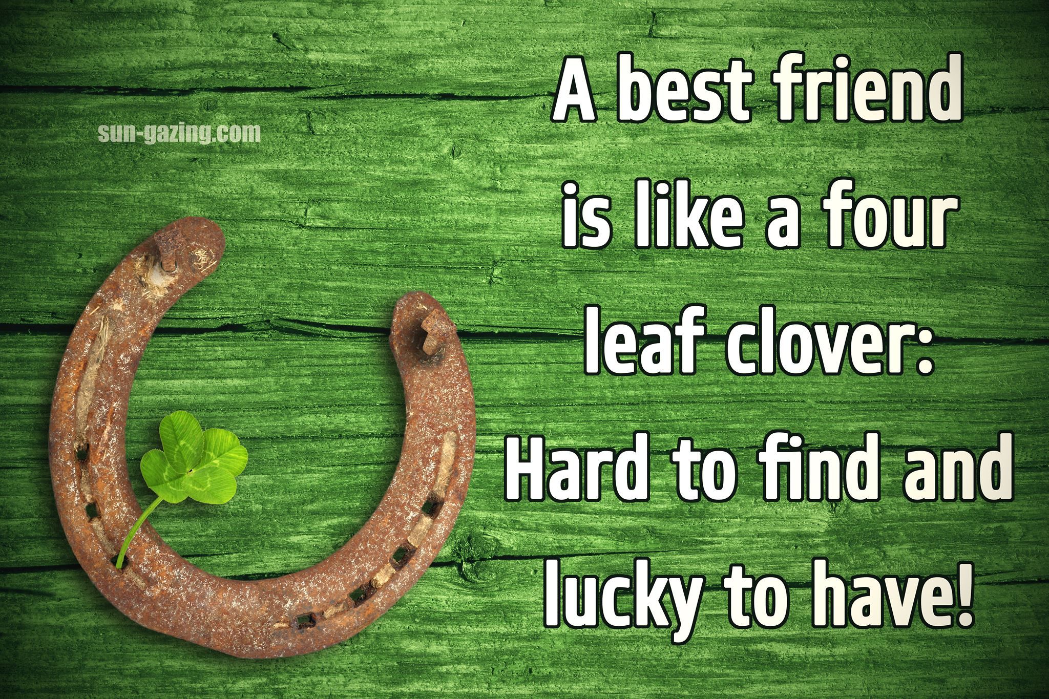 Best Friend Four Leaf Clover Quote Pictures, Photos, and Images for