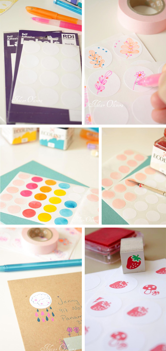 Circle labels