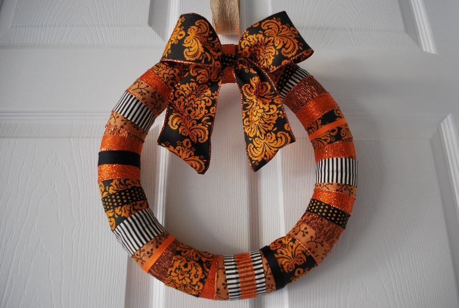 Halloween Ribbon Wreath
