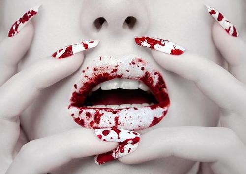 Bloody makeup