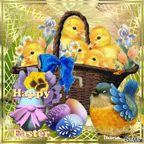 Chick Basket Easter Gif Pictures, Photos, and Images for Facebook