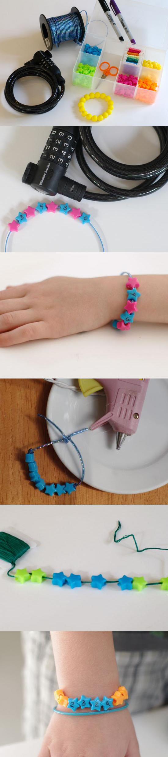 DIY Combination Lock Bracelet
