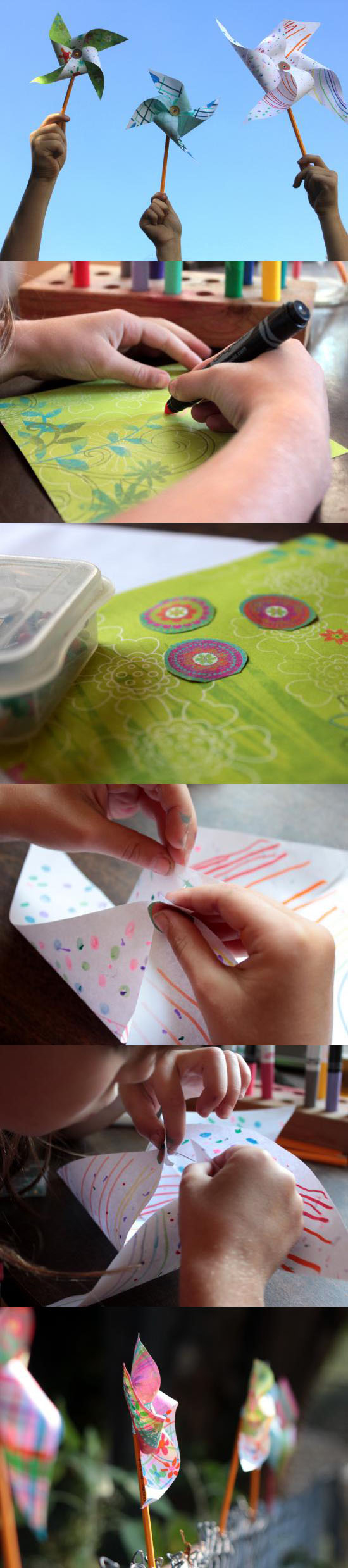 DIY Paper Pinwheels DIY Paper Pinwheels