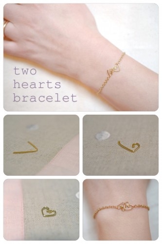 DIY Two Hearts Bracelet DIY Two Hearts Bracelet