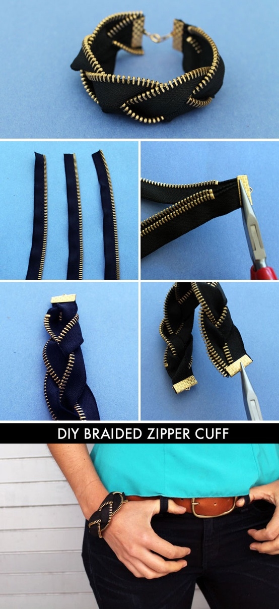 DIY Zipper Bracelets DIY Zipper Bracelets