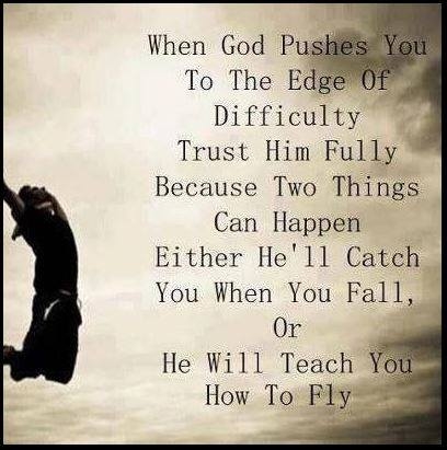 when God pushes you