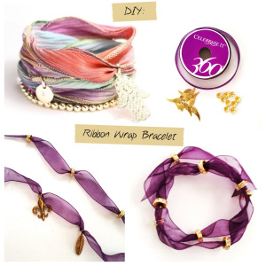 DIY Ribbon Wrap Bracelet