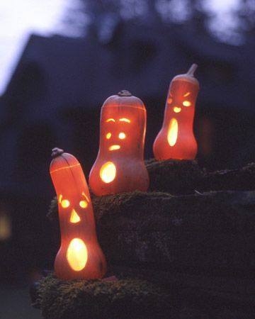 Squash Jack-O-Lanterns Squash Jack-O-Lanterns
