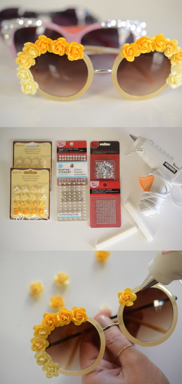 DIY Embellished Sunglasses DIY Embellished Sunglasses