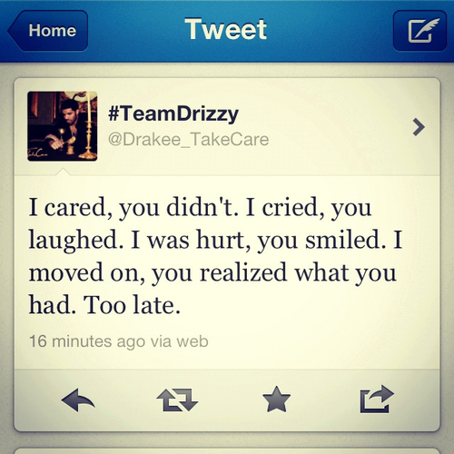 I cared, you didnt, i cried, you laughed I cared, you didnt, i cried, you laughed