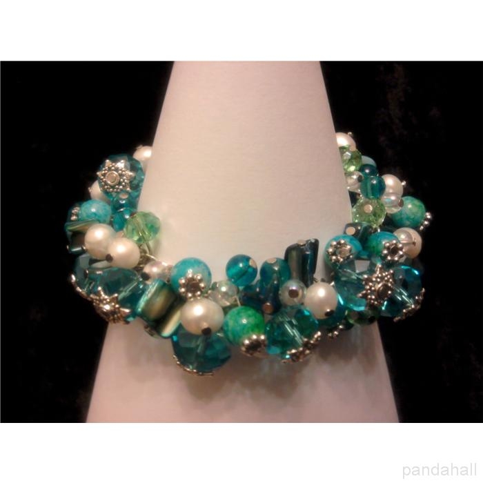 green beaded bracelet