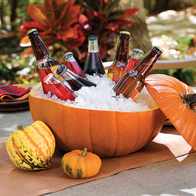 Halloween Pumpkin Cooler