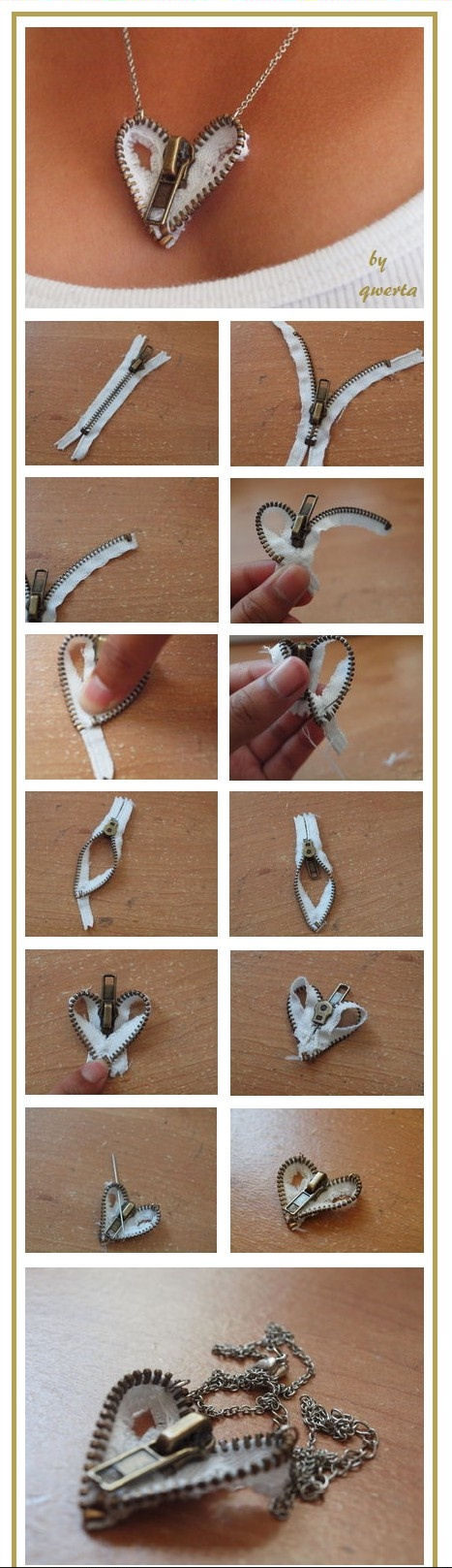 Zipper Heart Necklace