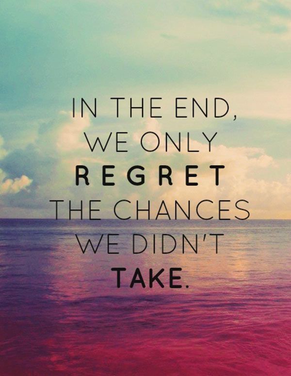 We Only Regret