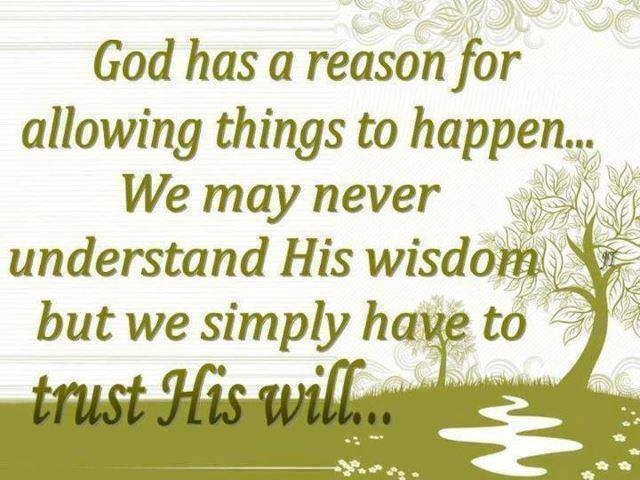 God has a reason