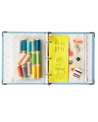 Sewing kit in a binder Sewing kit in a binder
