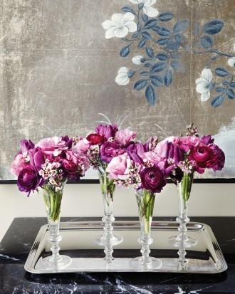 Champagne flute arrangement