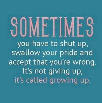 growing up