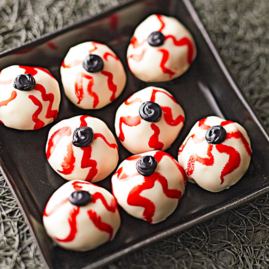 Bloodshot peanut butter eyeballs