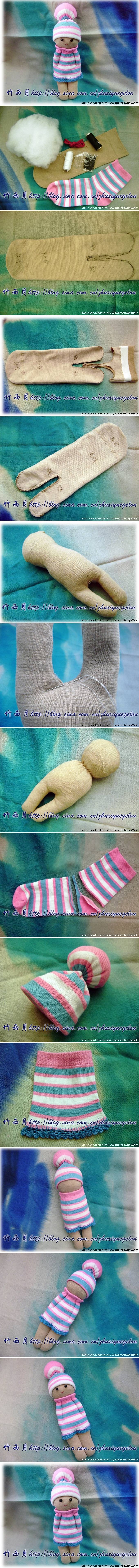 DIY Tiny Fabric Doll