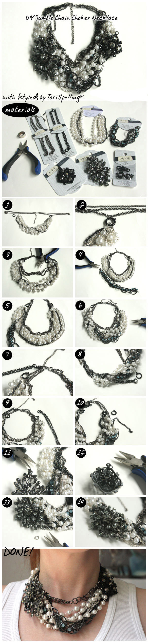 DIY Chain Choker Necklace