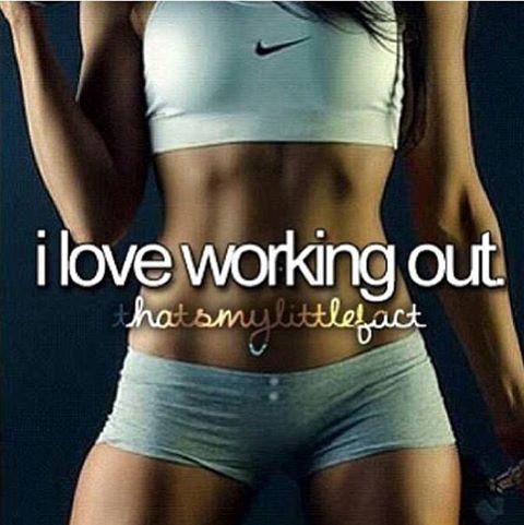 I love working out I love working out