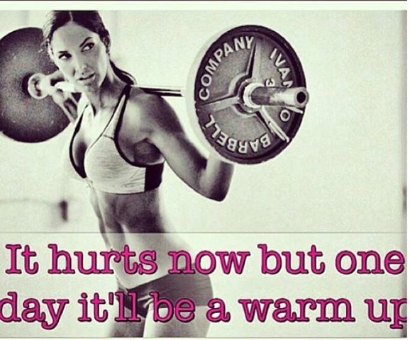 One day it will be a warm up