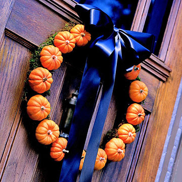 Mini pumpkin wreath Mini pumpkin wreath
