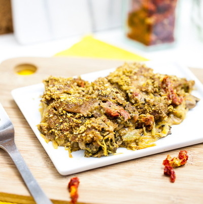 Cheesy Broccoli Spaghetti Squash Casserole