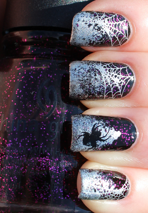 Spider web nails