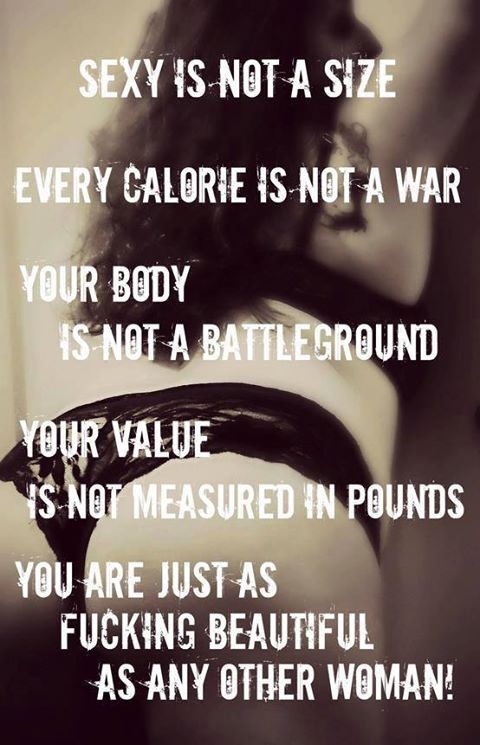 Sexy is not a size Sexy is not a size