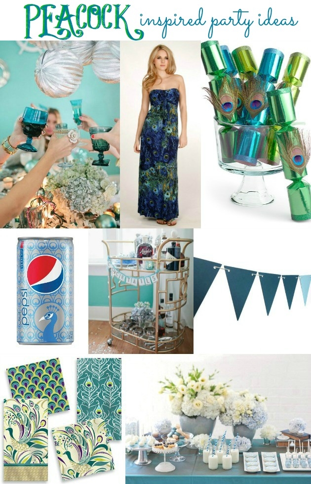 Peacock inspired party Peacock inspired party