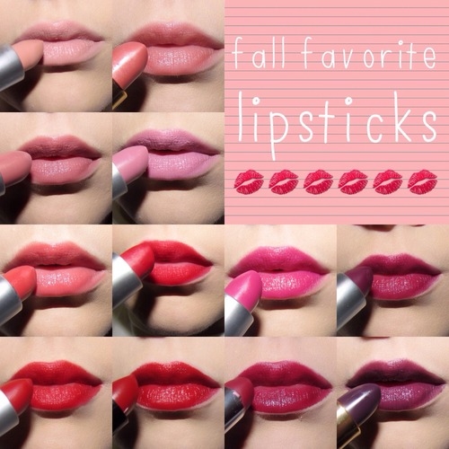 Fall favorite lipsticks
