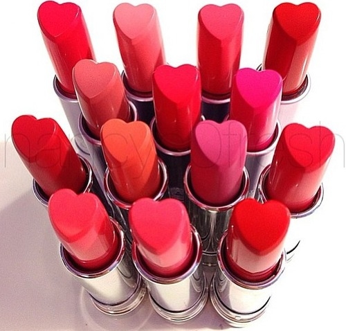 Heart tipped lipsticks Heart tipped lipsticks