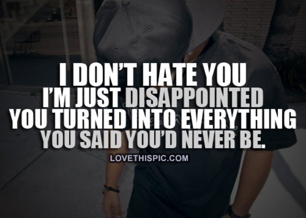 Disappointed