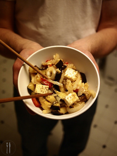 Vegetable tofu stir fry