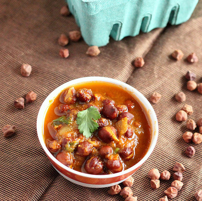 Sprouted Black Chickpea Curry Sprouted Black Chickpea Curry