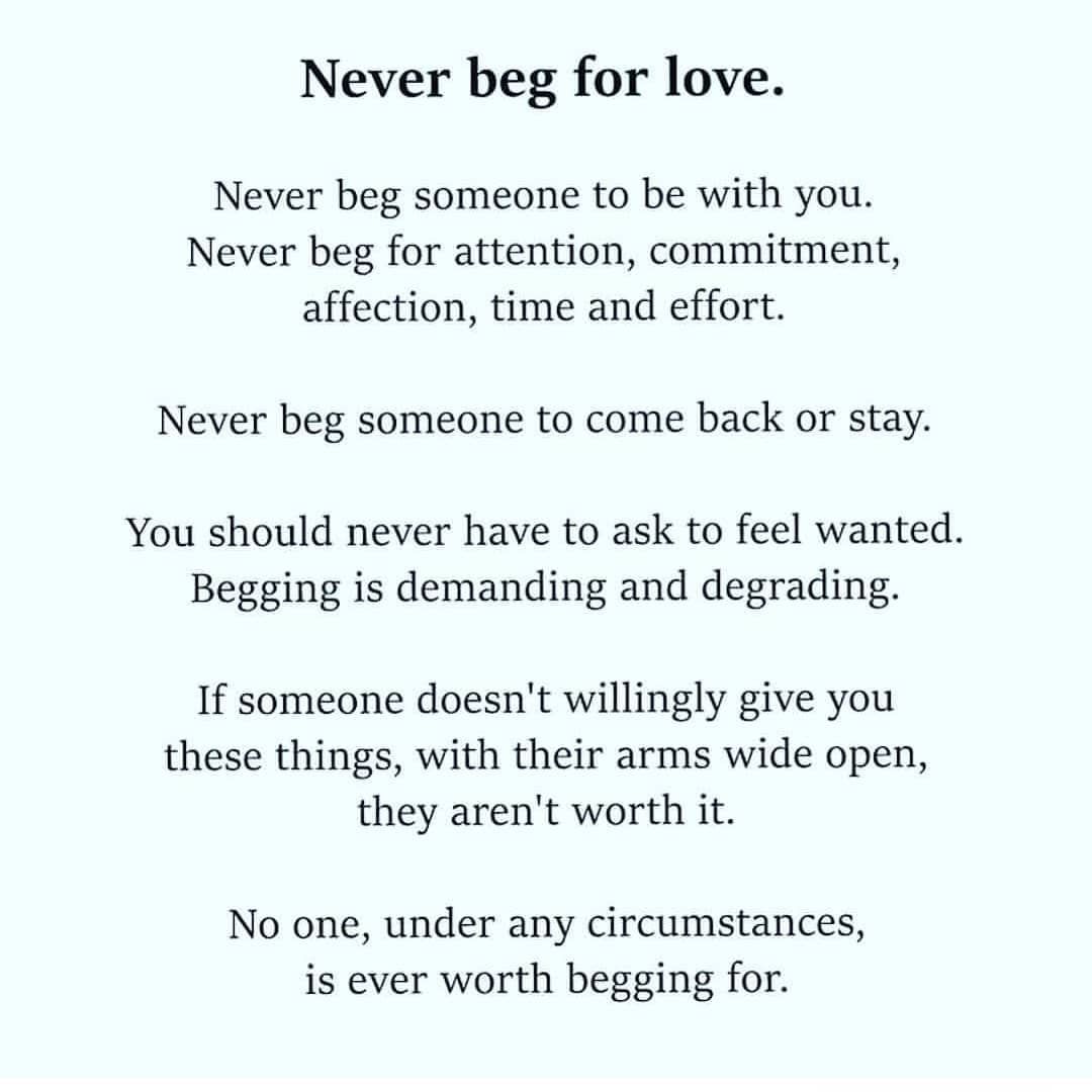 Never Beg For Love Pictures, Photos, and Images for Facebook, Tumblr
