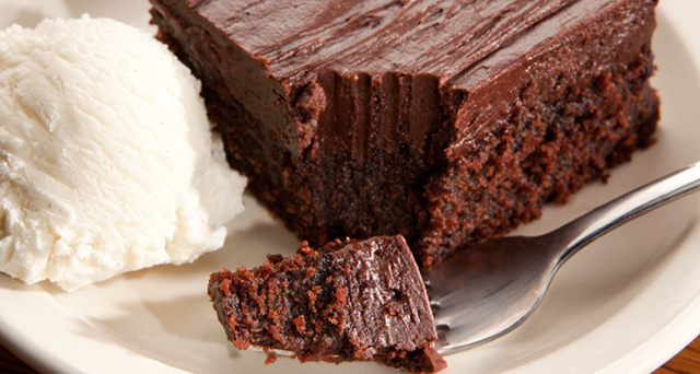 Chocolate brownie and ice cream Chocolate brownie and ice cream