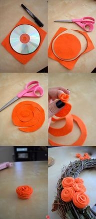 DIY Easy felt flower