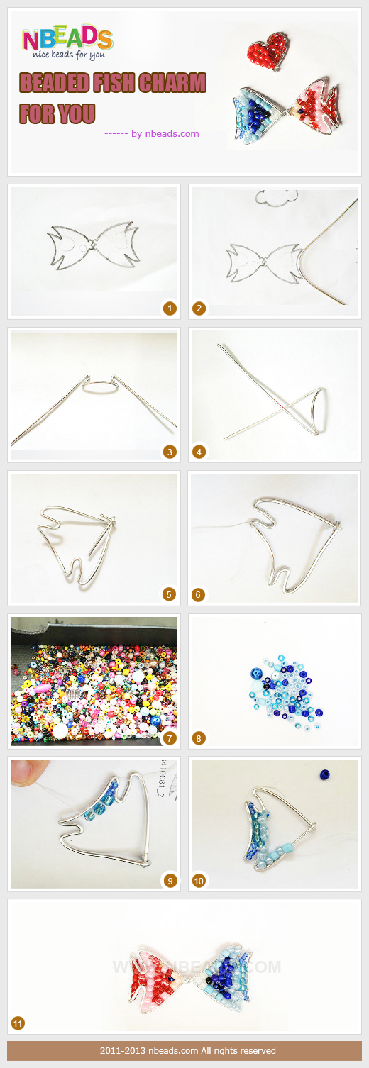 Beaded Fish Charm for You Beaded Fish Charm for You