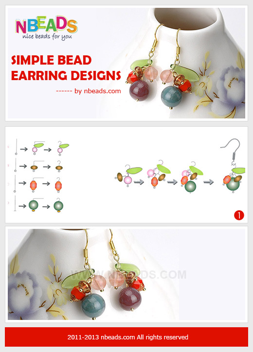 Simple bead earring designs-fashion time to you Simple bead earring designs-fashion time to you
