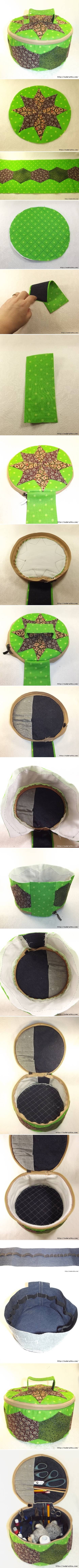 DIY Needlework Textile Box