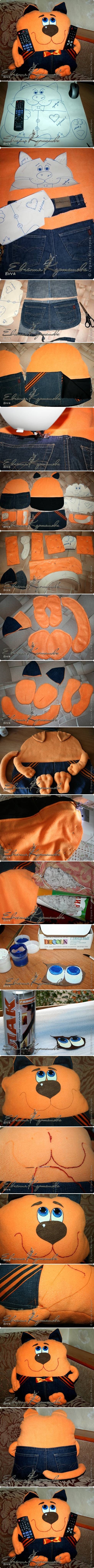 DIY Fabric Puppet Remote Control Holder