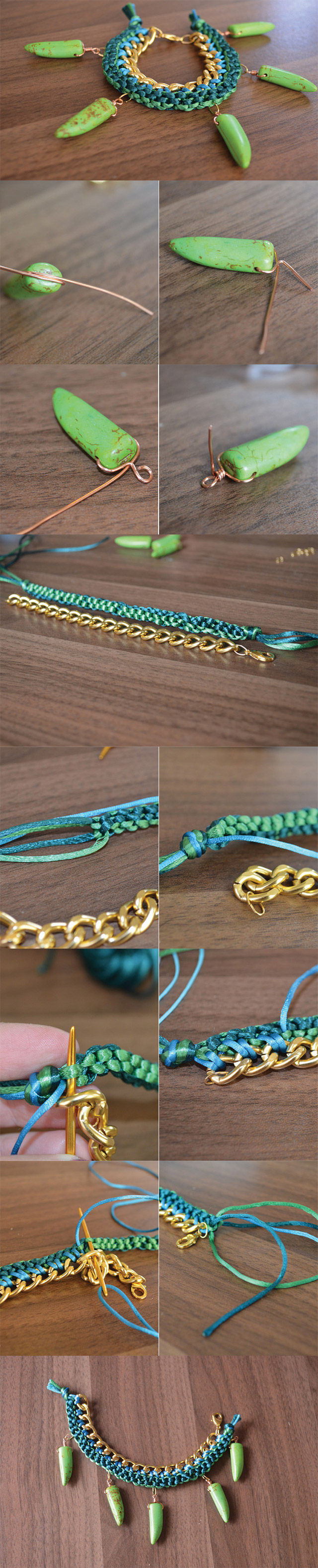 DIY Luxe Tooth Bracelet.